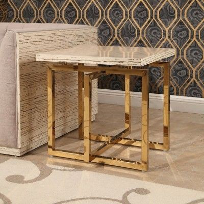 میز عسلی و جلو مبلی مدرن فلزی (رویهMDF) کد M151 | طراحی خاص و زیبا