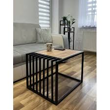 میز عسلی و جلو مبلی مدرن فلزی  (رویهMDF) کد M185 | طراحی خاص و زیبا